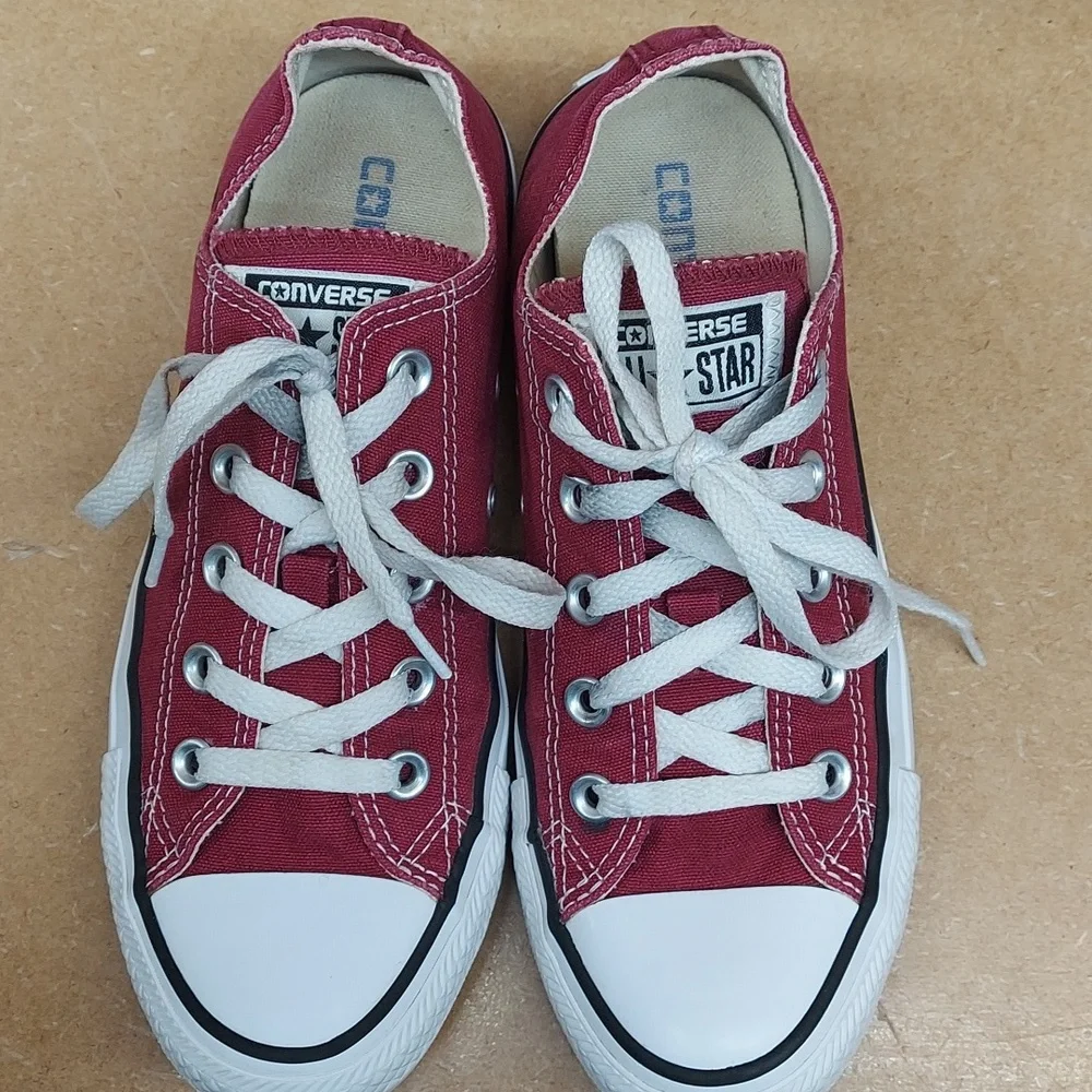 Converse  All Stars Burgundy Skater Size Women's 6 or Men's 4 - Picture 13 of 16